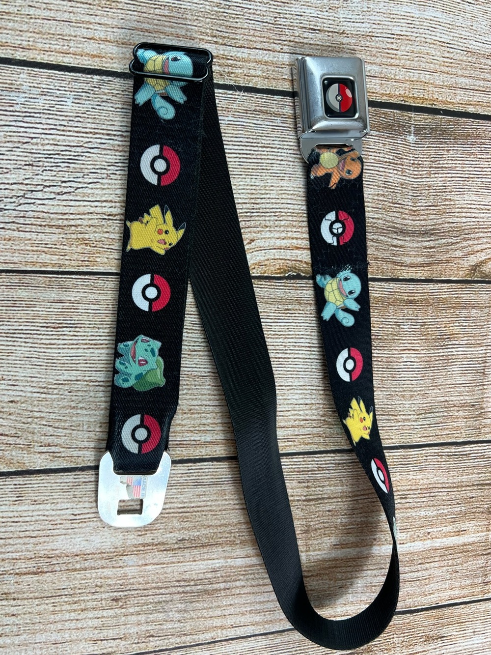 Pokémon Buckle Down Adjustable Seatbelt Belt All Over Print One Size 2013 - Picture 4 of 7